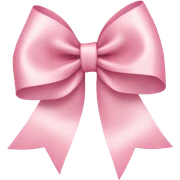 light pink ribbon bow sticker