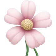 pale pink flower  sticker