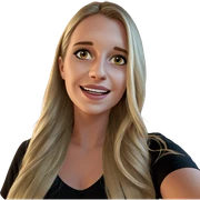 blonde girl smiling selfie sticker