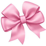Baby pink bow sticker