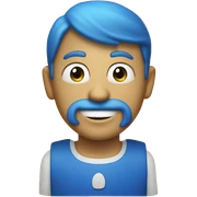 bleu à la plage  sticker