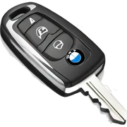 bmw car key sticker