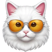 Cat with sunglasses sticker