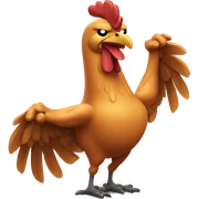 muscle chicken sticker