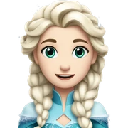 Elsa with Christmas sticker
