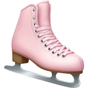 pastel pink ice skates sticker
