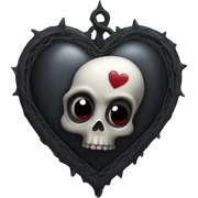 Gothic heart  sticker