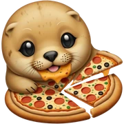 seal & pizza sticker
