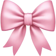 Light pink bow  sticker