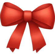Red bow sticker