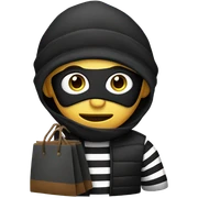 Robber emoji sticker