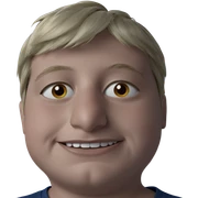 smiling boy with earrings sticker