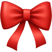 Red bow sticker