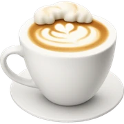 White latte sticker