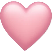light pink heart  sticker