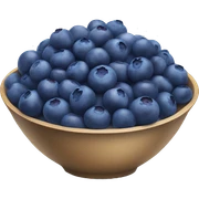 bowl of blueberries sticker