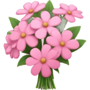 Pink flower bouquet  sticker
