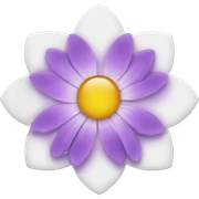 Spiritual flower sticker