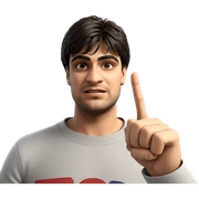 casual portrait of a man sticker