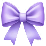 pastel purple bow sticker