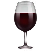 Red wine sticker
