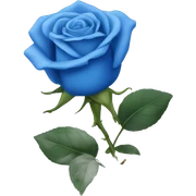 Blue rose  sticker