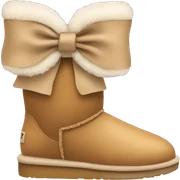 Ugg with bow on it sticker