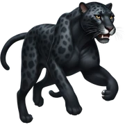 black running jaguar sticker