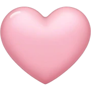 light pink heart sticker