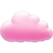 pink cloud sticker