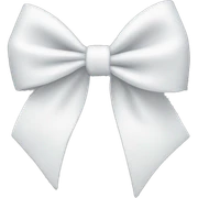 White bow sticker