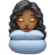 Sleep girl sticker