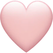 Light pink heart sticker