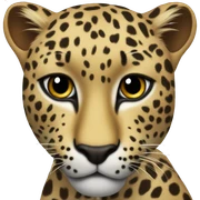 Leopard hart sticker