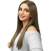 smiling girl in nature sticker