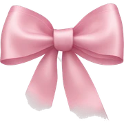 light pink ribbon bow sticker