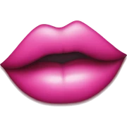 Pink lip print sticker