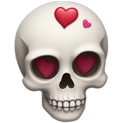 love skull sticker