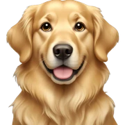 golden retriever  sticker