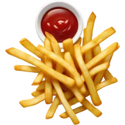 French fries sticker