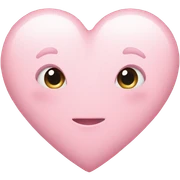 Light pink heart sticker