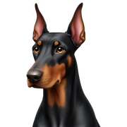 Doberman sticker