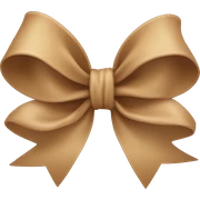 Light Brown bow  sticker
