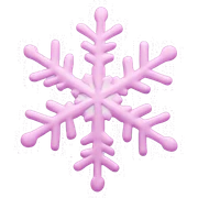pastel pink snowflake  sticker