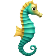 Sea horse sticker