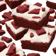 Red velvet brownie sticker