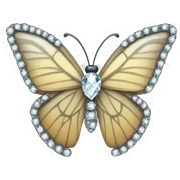 diamond butterfly  sticker