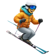 Skiing  sticker