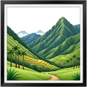 valle del cocora, colombia sticker