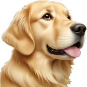 Golden retriever  sticker